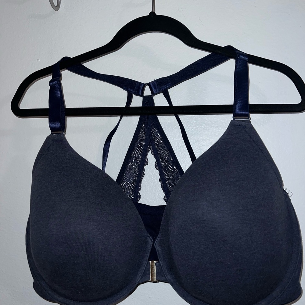 Cacique front close lightly lined wire Lace Detail Bra